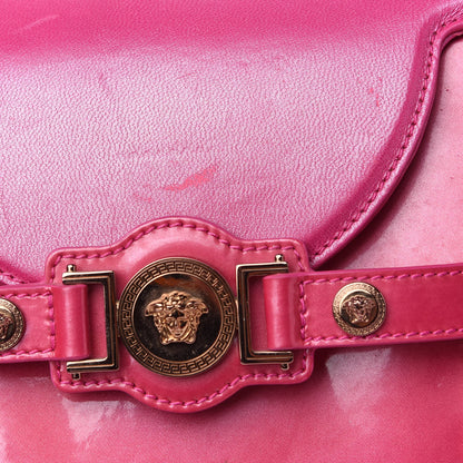 Versace Patent Calfskin Large Signature Tote Pink 13 of 16