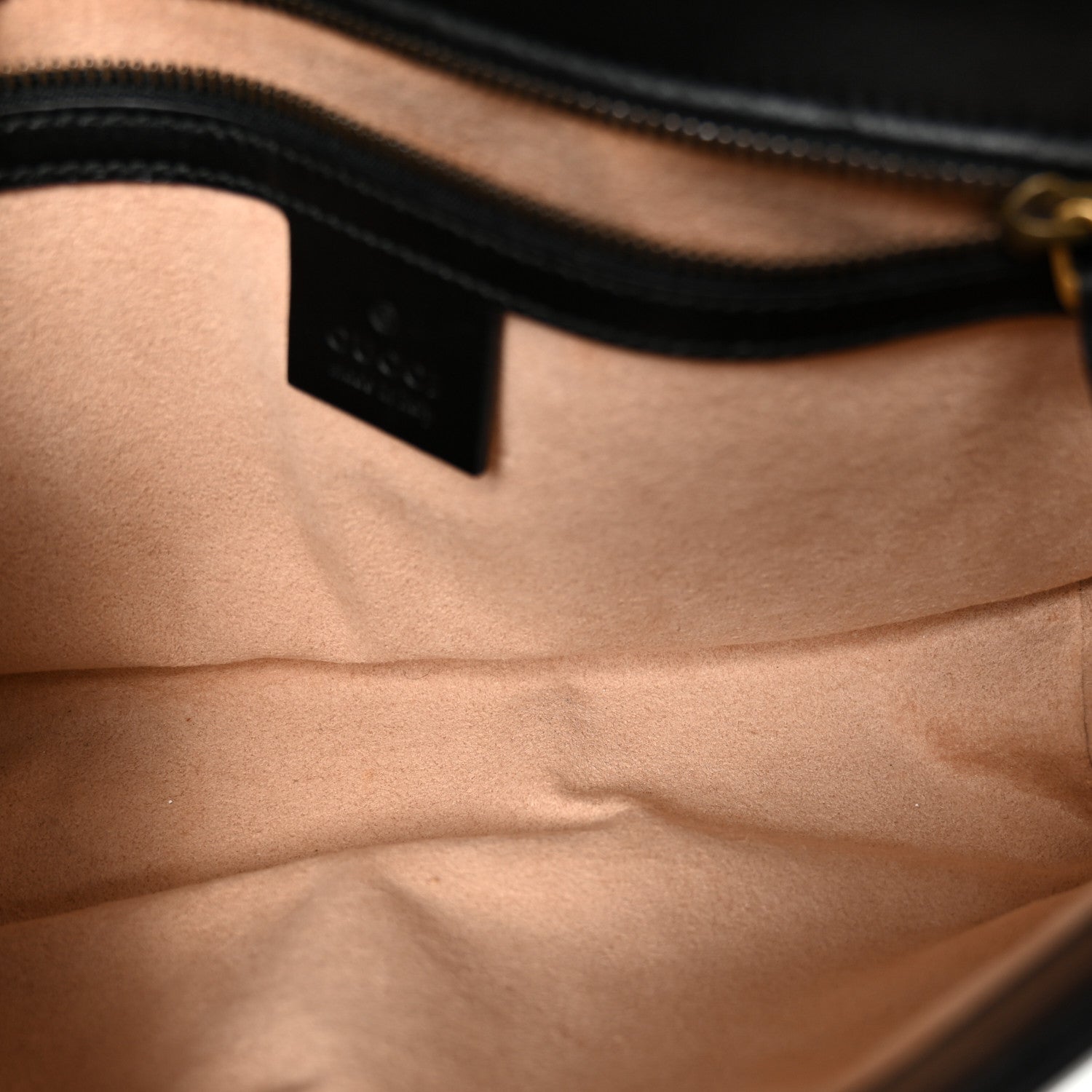Gucci Calfskin Matelasse Small GG Marmont Shoulder Bag Black 8 of 18