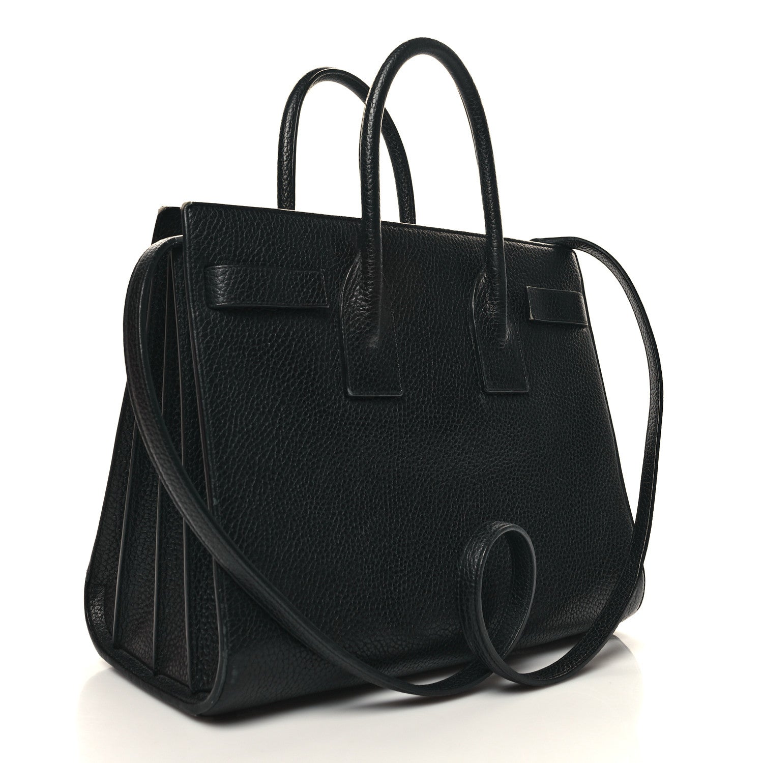 Saint Laurent Grained Calfskin Small Sac De Jour Black 3 of 15