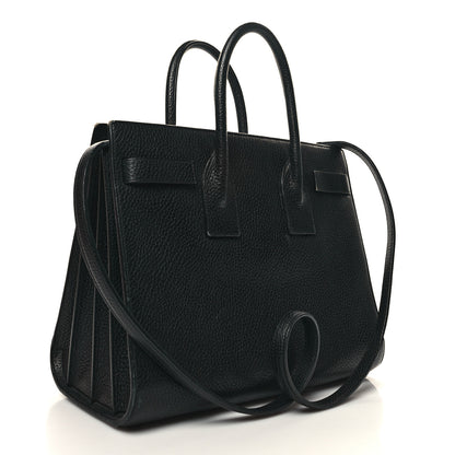 Saint Laurent Grained Calfskin Small Sac De Jour Black 3 of 15