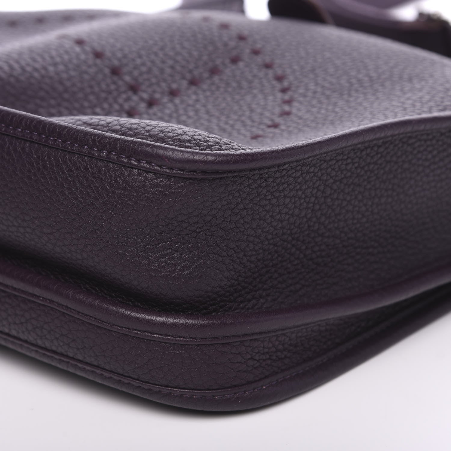 Hermes Taurillon Clemence Evelyne III PM Raisin 6 of 8