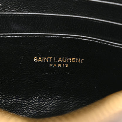 Saint Laurent Calfskin Matelasse Monogram Mini Lou Camera Bag Taupe 6 of 11