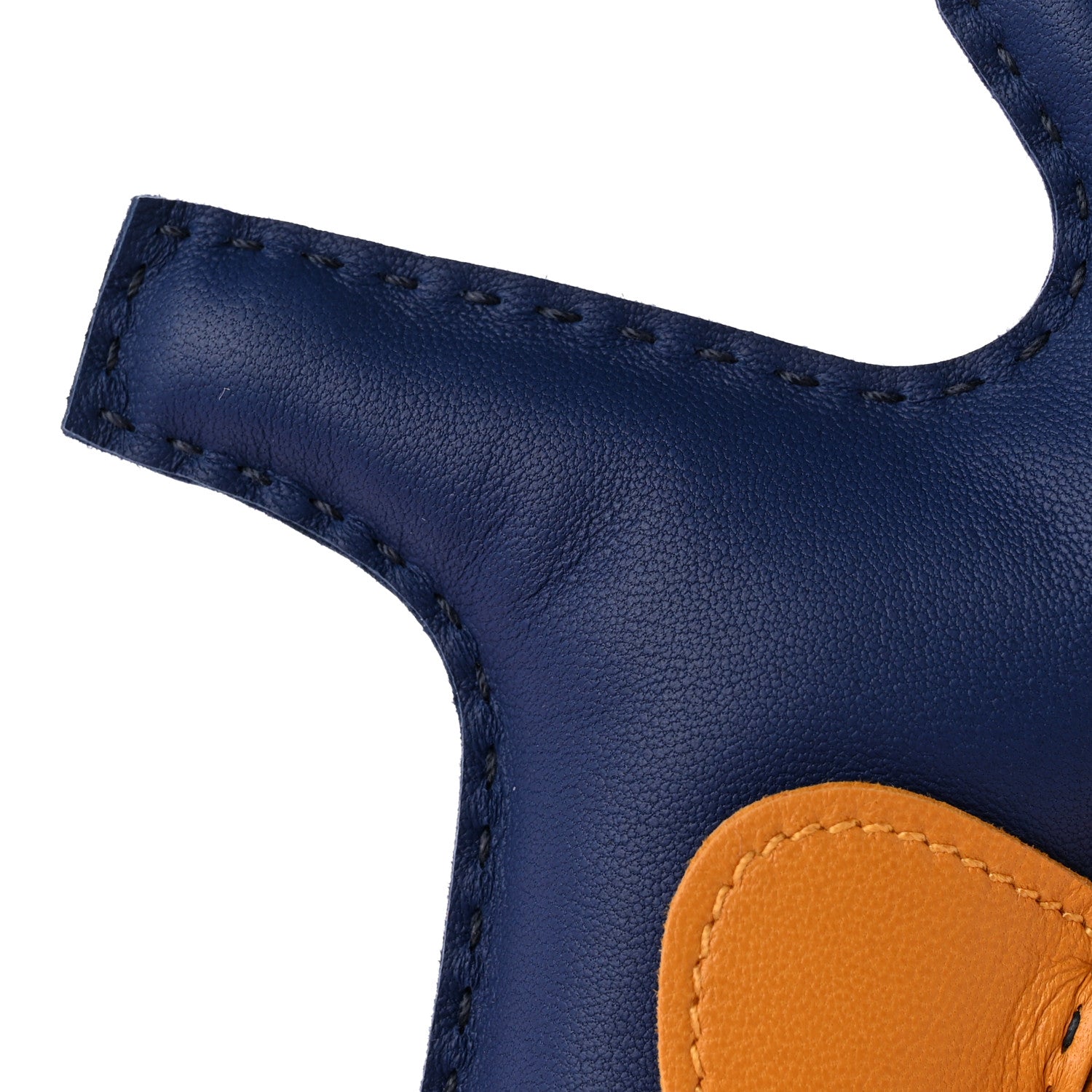 Hermes Milo Lambskin Grigri Rodeo Horse Bag Charm MM Bleu Saphir Rose Pourpre Naturel Bouton D'Or 5 of 6
