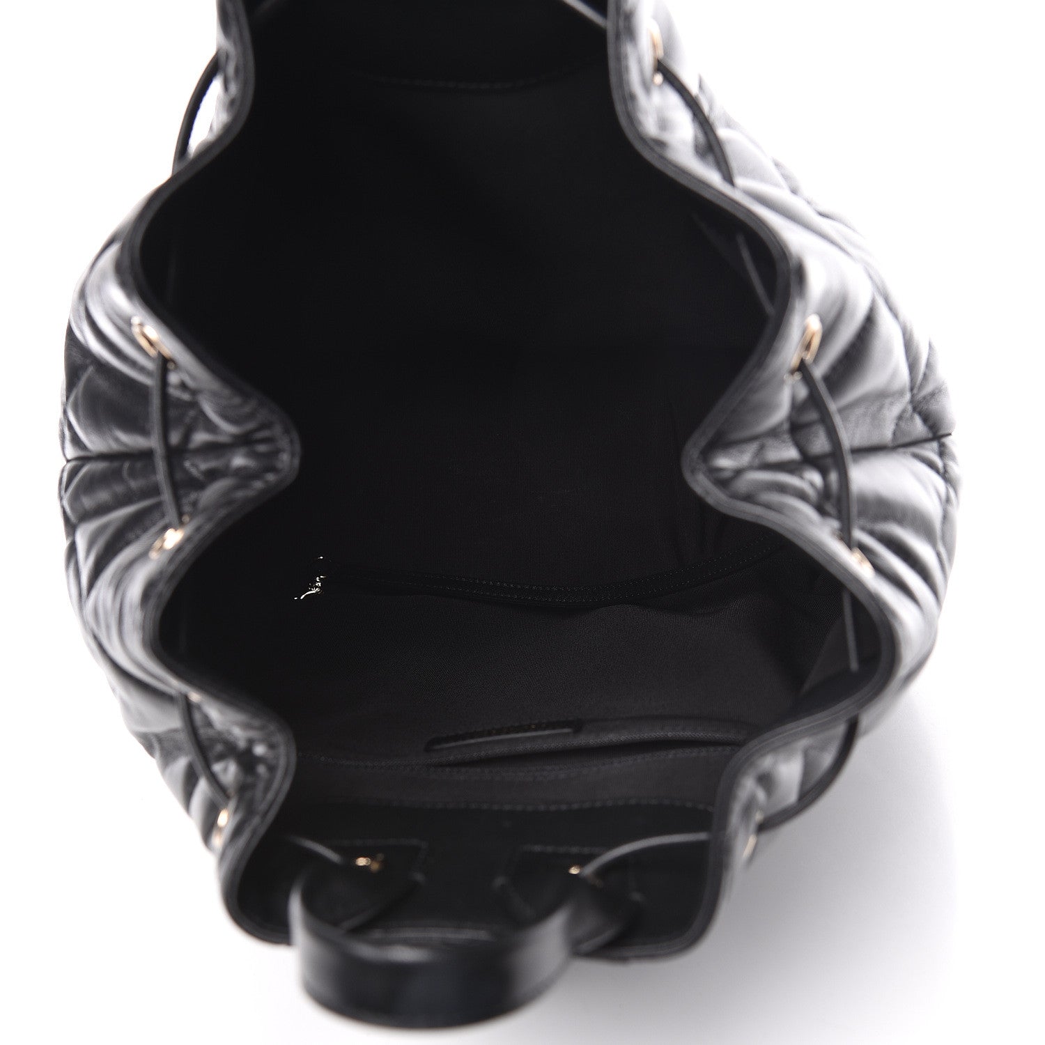 Chanel Lambskin Quilted Backpack Black 5 of 11