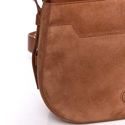 Tom Ford Suede Jennifer Saddle Bag Tobacco 9 of 12