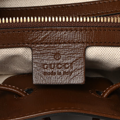 Gucci GG Supreme Monogram Calfskin Horsebit 1955 Single Buckle Backpack Beige Brown Sugar 6 of 17