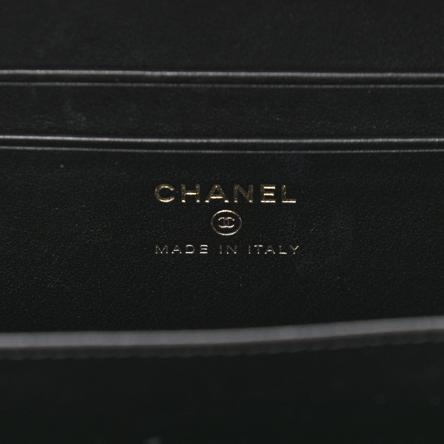 Caviar Quilted CC Filigree Vanity Clutch With Chain Black