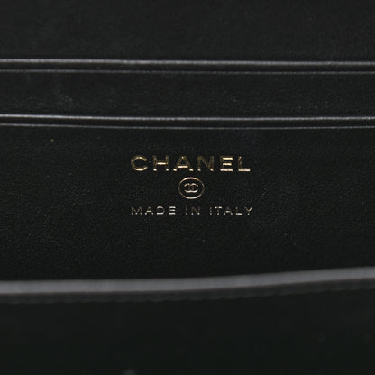 Chanel Caviar Quilted CC Filigree Vanity Clutch With Chain Black 6 of 11