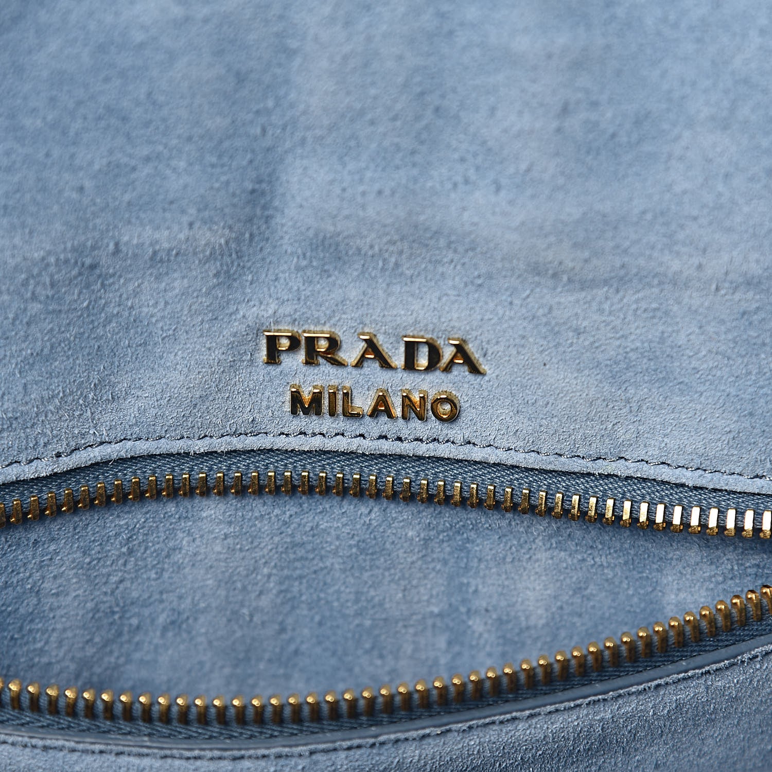Prada Glace Calfskin Suede Etiquette Shoulder Bag Cannella Pavone 6 of 12