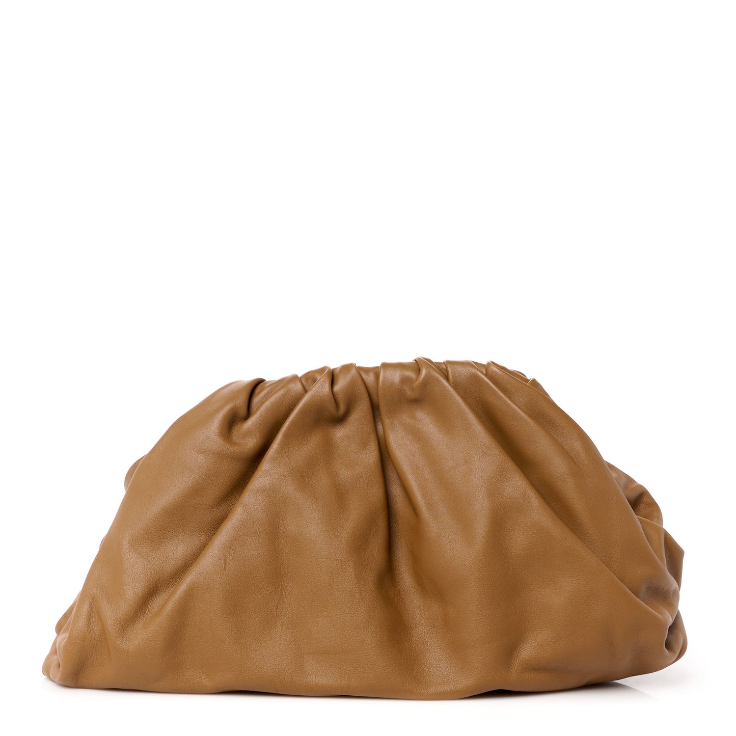 Smooth Butter Calf The Pouch Oversized Clutch Teak