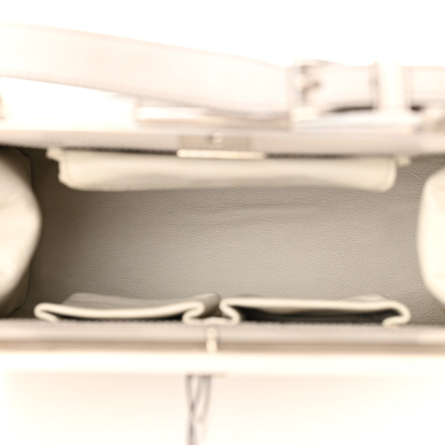 Spazzolato Logo Print Framed Bag Quarzo