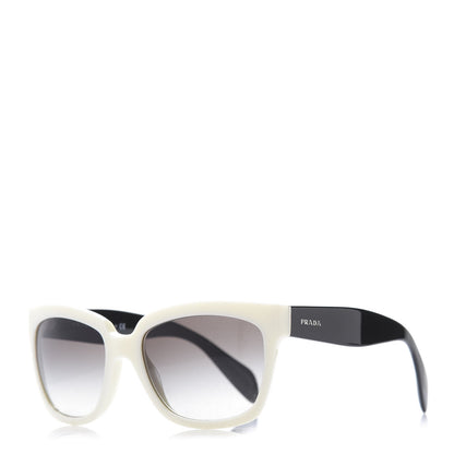 Prada Sunglasses SPR 07P Black White 1 of 8