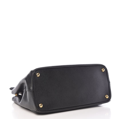 Prada Saffiano Medium Galleria Double Zip Tote Black 4 of 12