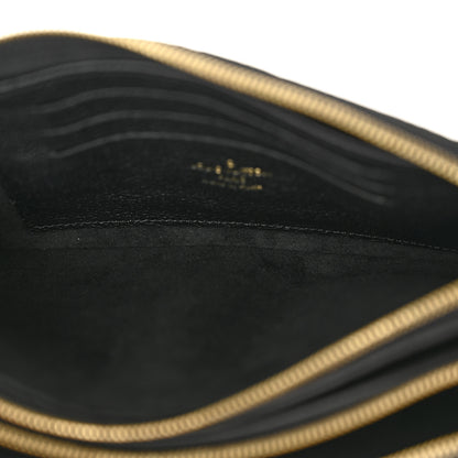 Louis Vuitton Empreinte Double Zip Pochette Black 5 of 14
