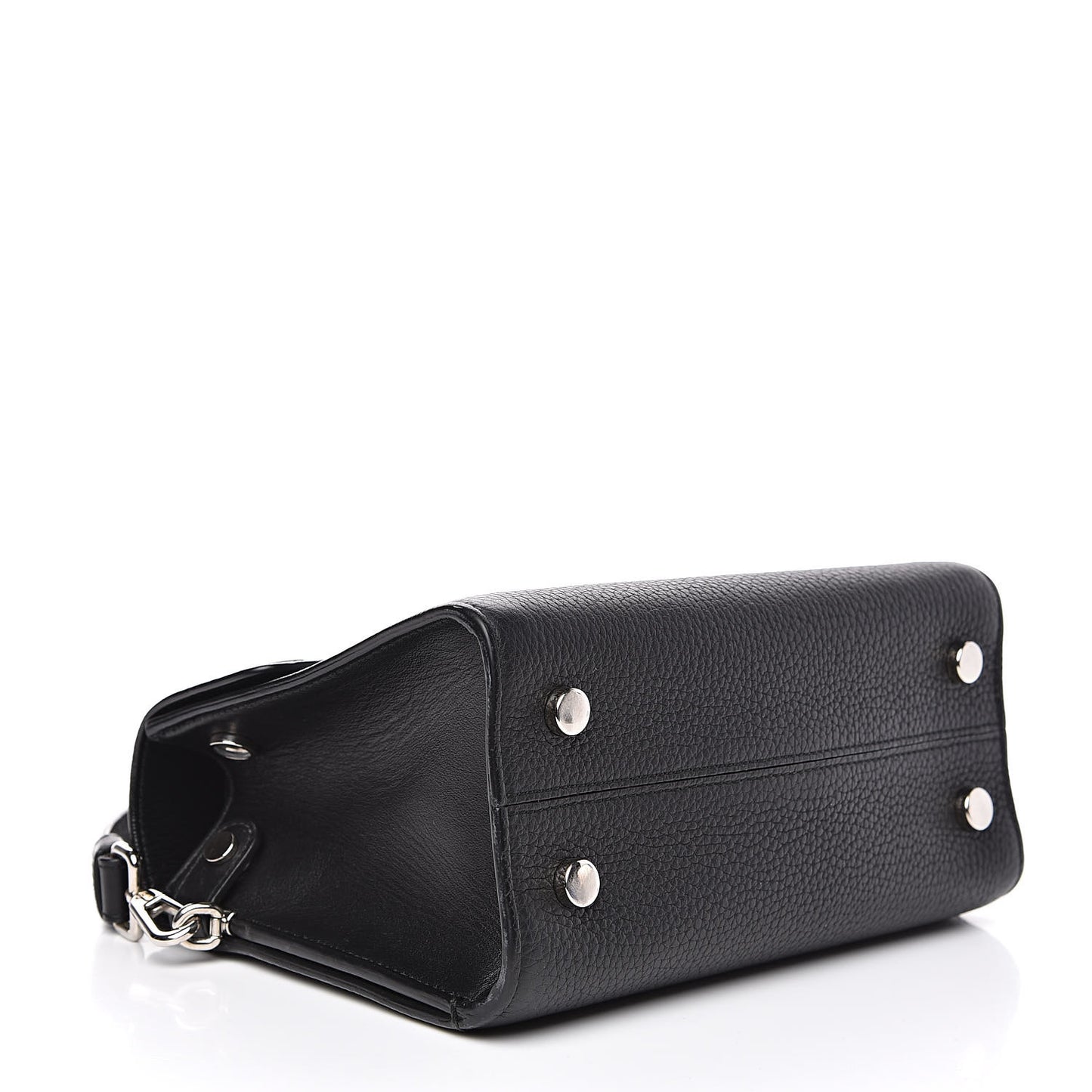 Grained Calfskin Mini Diorever Flap Black