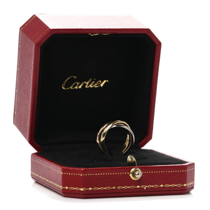 Cartier 18K Pink Yellow White Gold Classic Trinity Ring 51 5.75 5 of 5