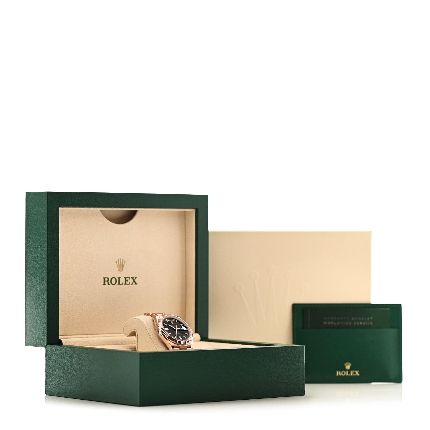 Rolex 18K Everose Gold Diamond Eisenkiesel 40mm Oyster Perpetual Day-Date President Watch 228235 5 of 5