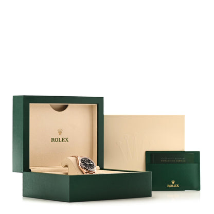 Rolex 18K Everose Gold Diamond Eisenkiesel 40mm Oyster Perpetual Day-Date President Watch 228235 5 of 5