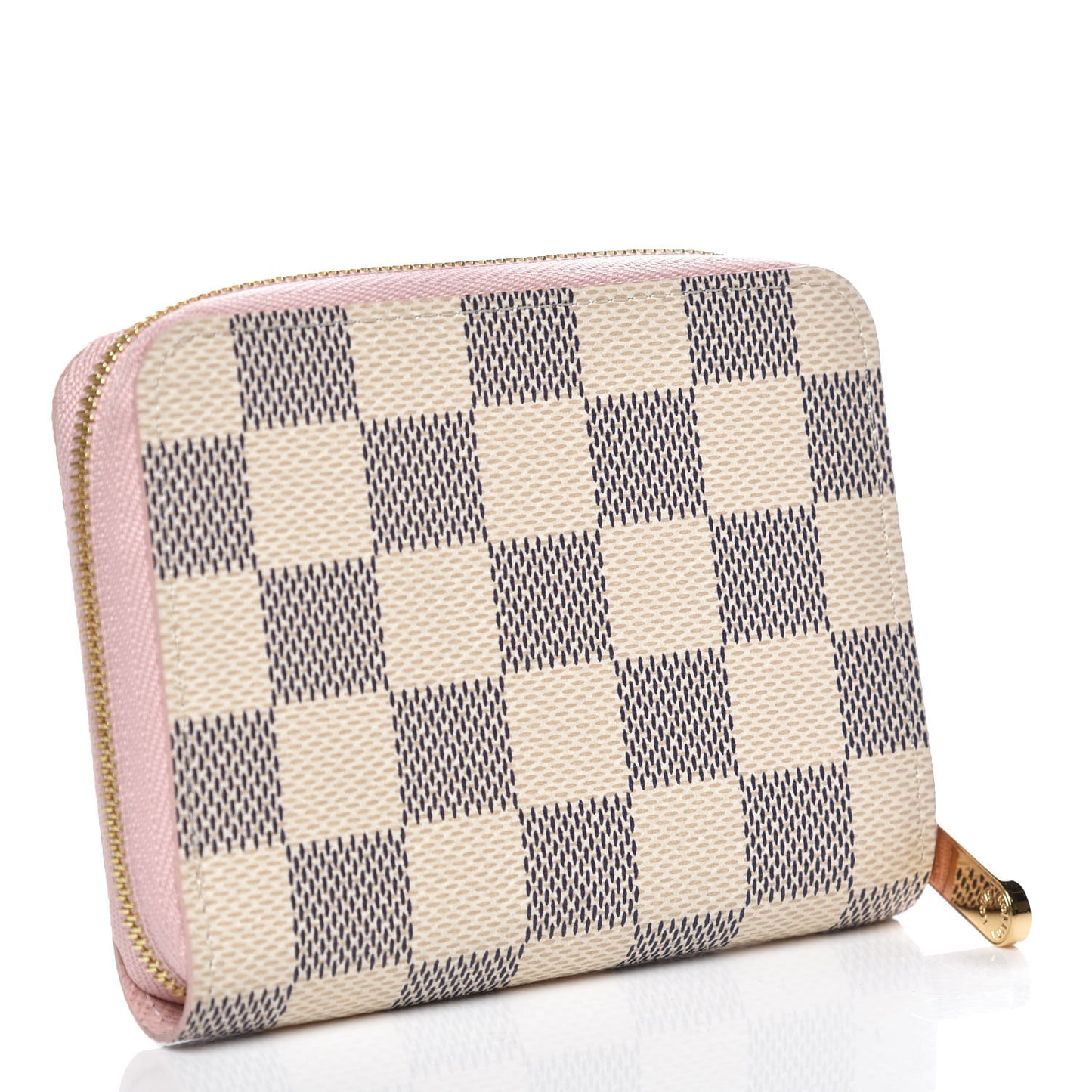Damier Azur Zippy Coin Purse Rose Ballerine