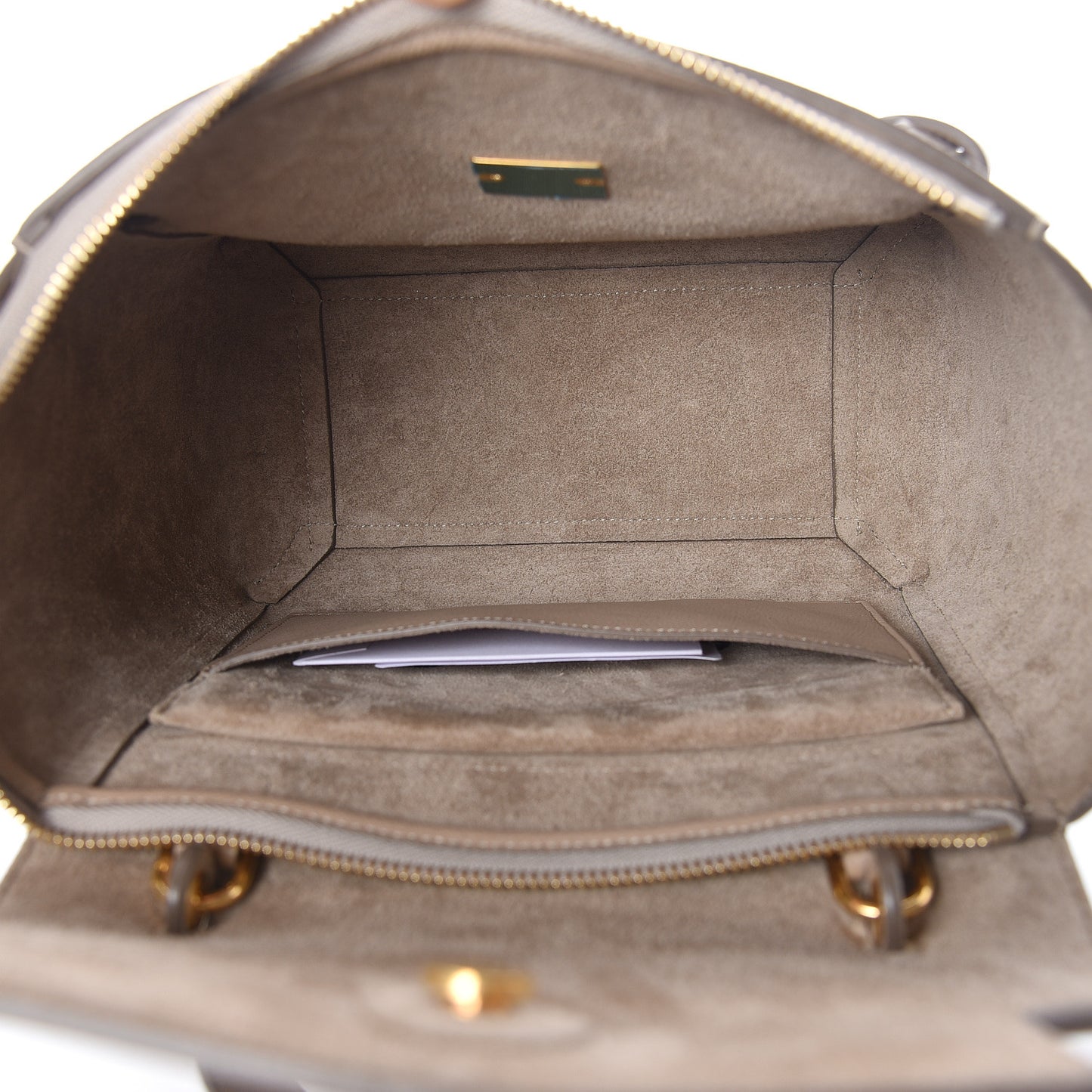 Grained Calfskin Micro Belt Bag Light Taupe