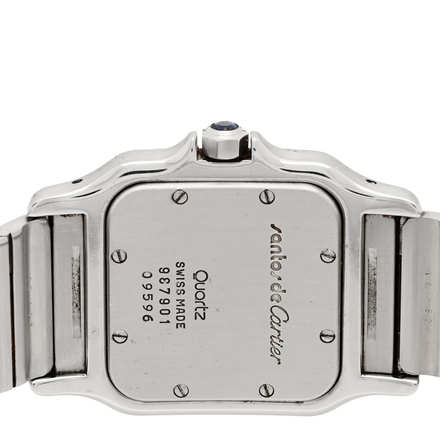 Stainless Steel 29mm Santos De Cartier Galbee Quartz Watch
