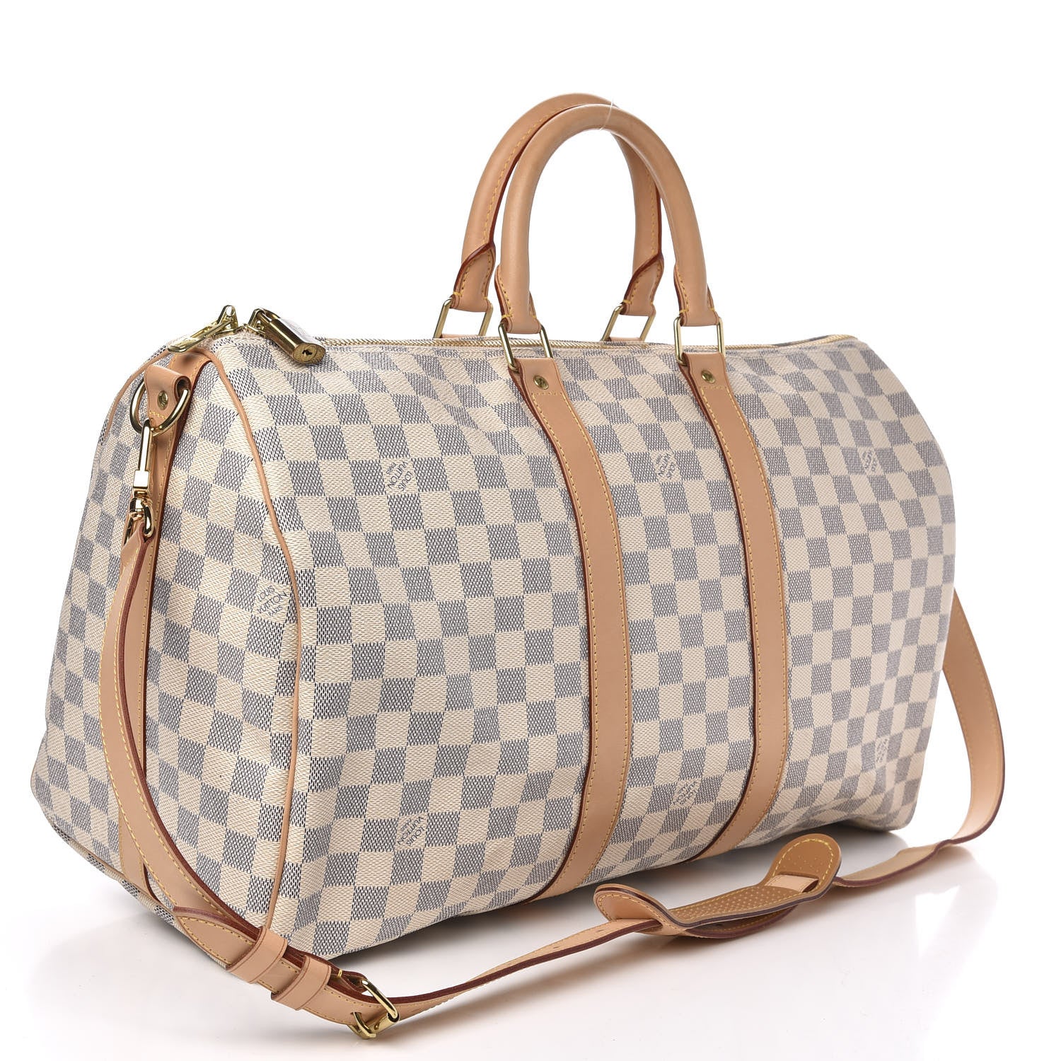 Louis Vuitton Damier Azur Keepall Bandouliere 45 3 of 10