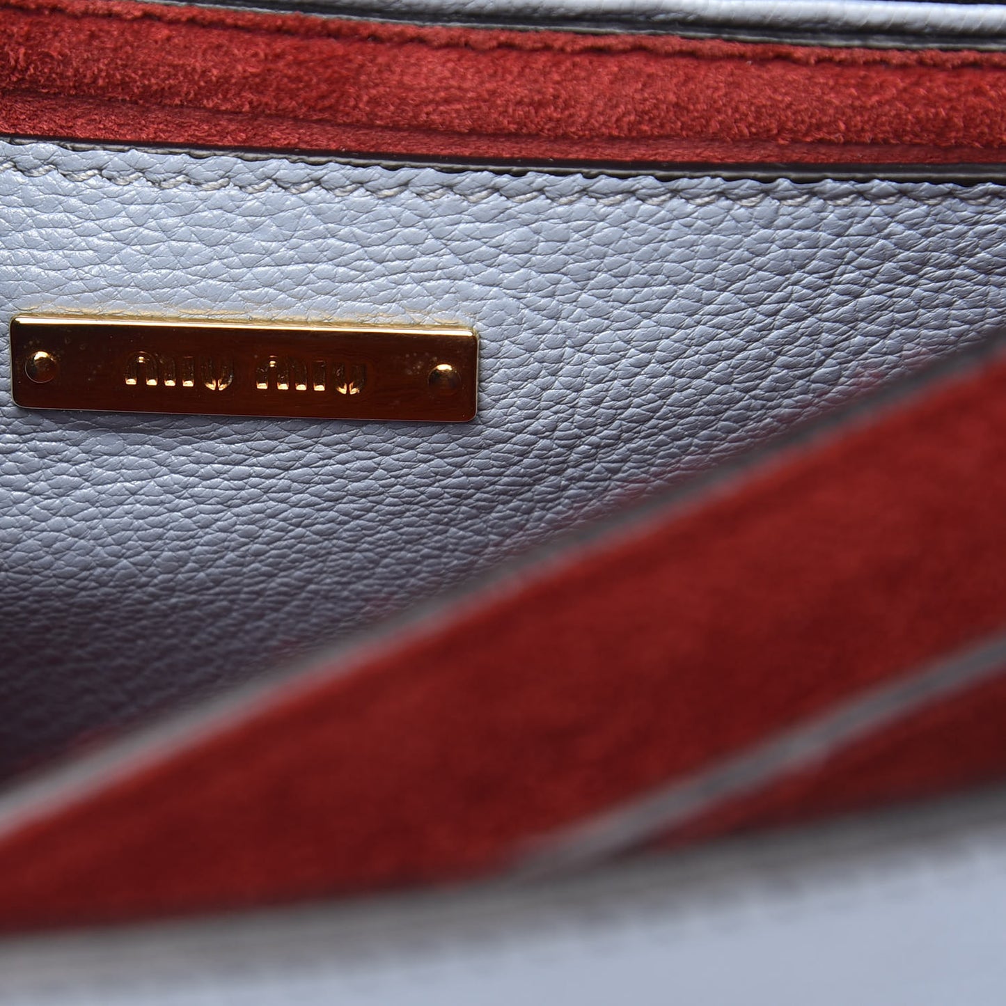 Goatskin Madras Top Handle Bag Rosso Cielo