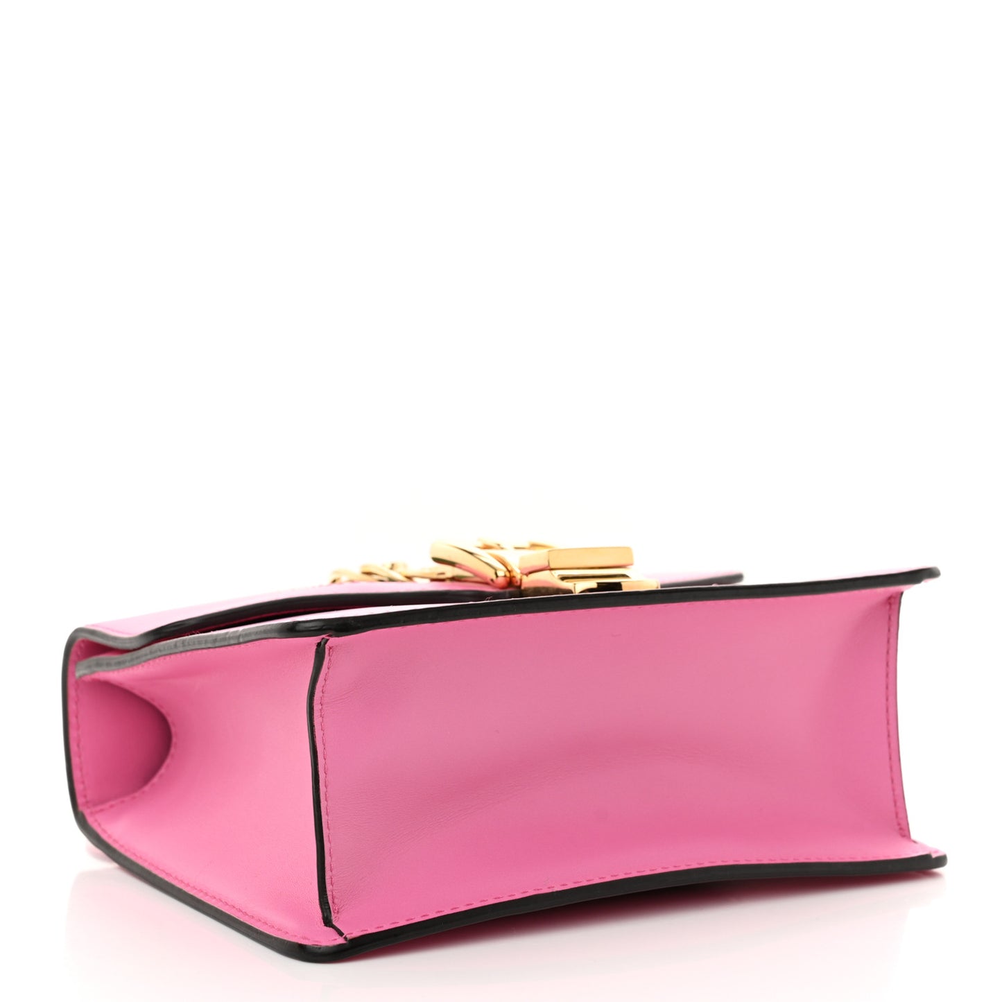 Vitello Fontanella Web Mini Sylvie Chain Shoulder Bag Pink Tropical Flower