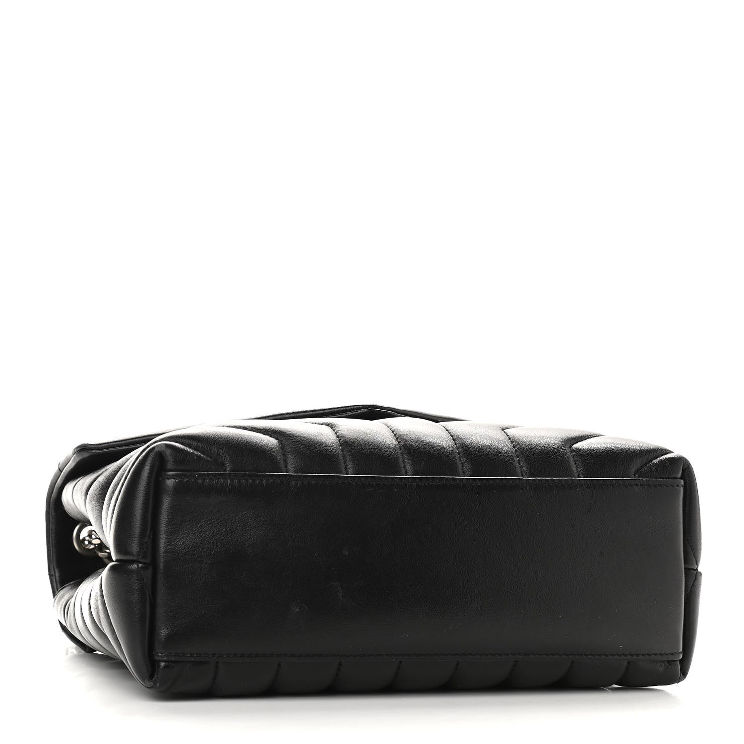 Saint Laurent Calfskin Y Quilted Monogram Small Loulou Chain Satchel Black 3 of 10