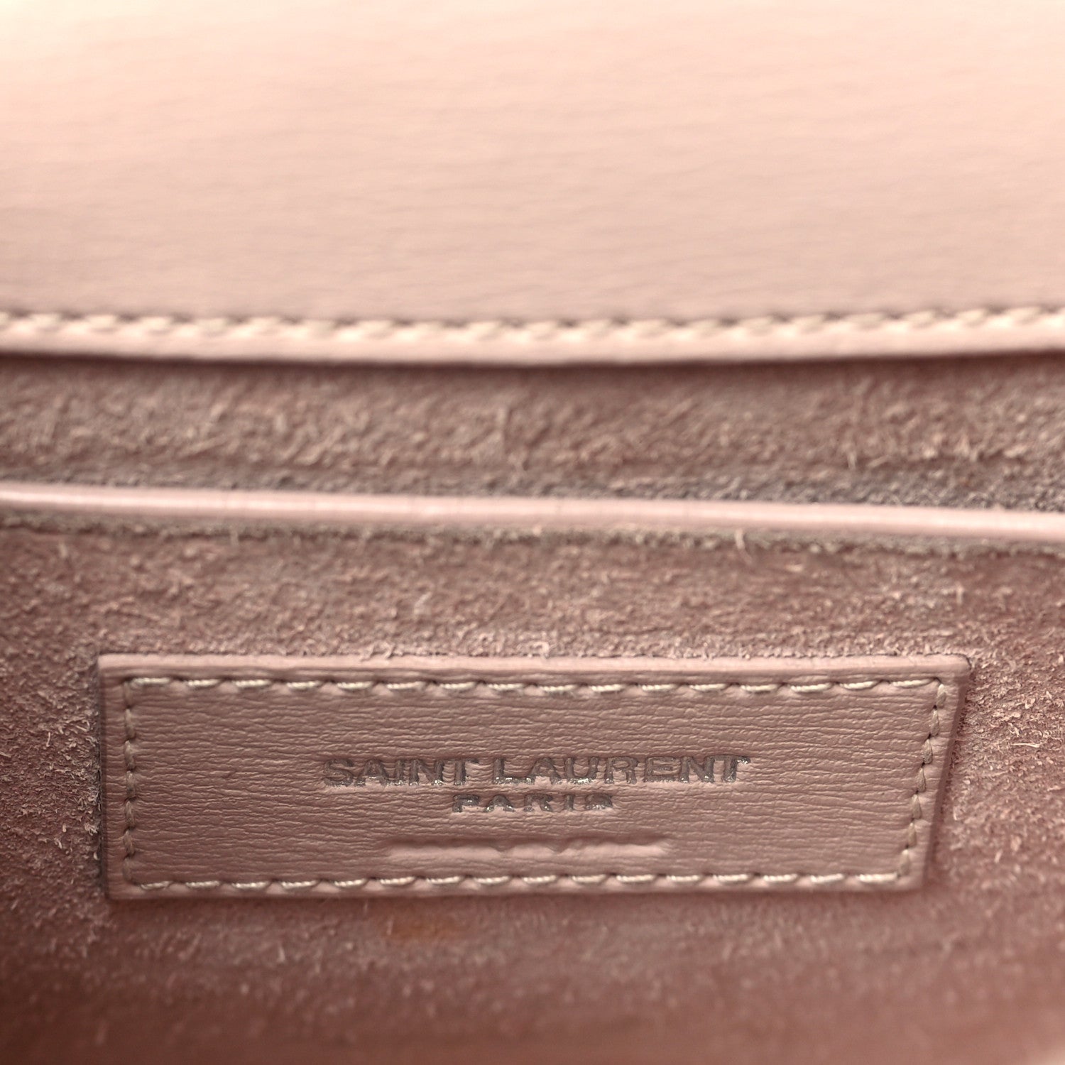 Saint Laurent Calfskin Medium Monogram Sunset Marble Pink 6 of 16