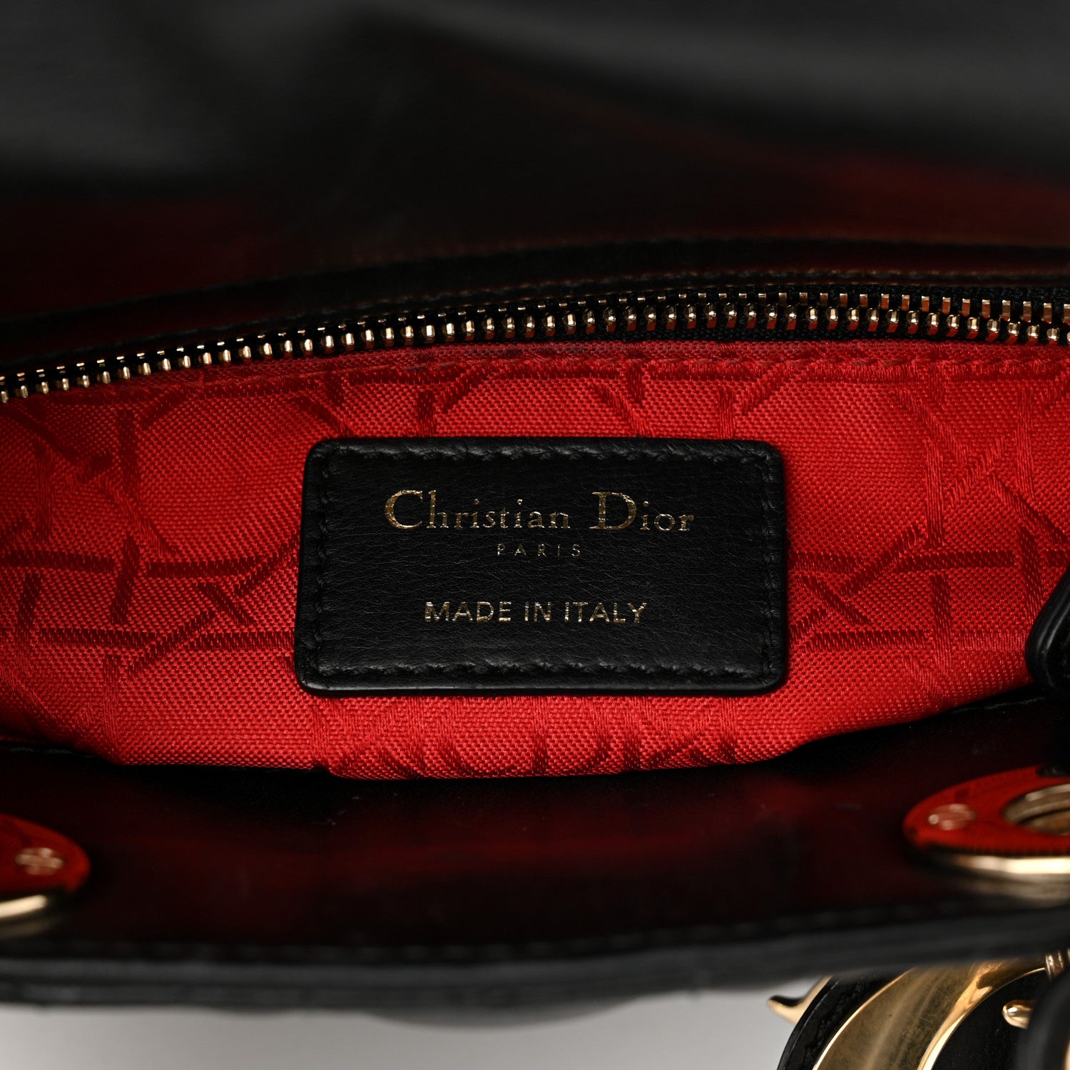Christian Dior Lambskin Cannage Small Lucky Badges My Lady Dior Black 6 of 12
