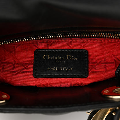 Christian Dior Lambskin Cannage Small Lucky Badges My Lady Dior Black 6 of 12