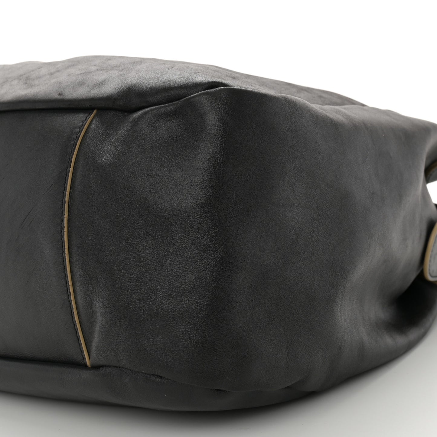 Lambskin Large Edgy Hobo Black