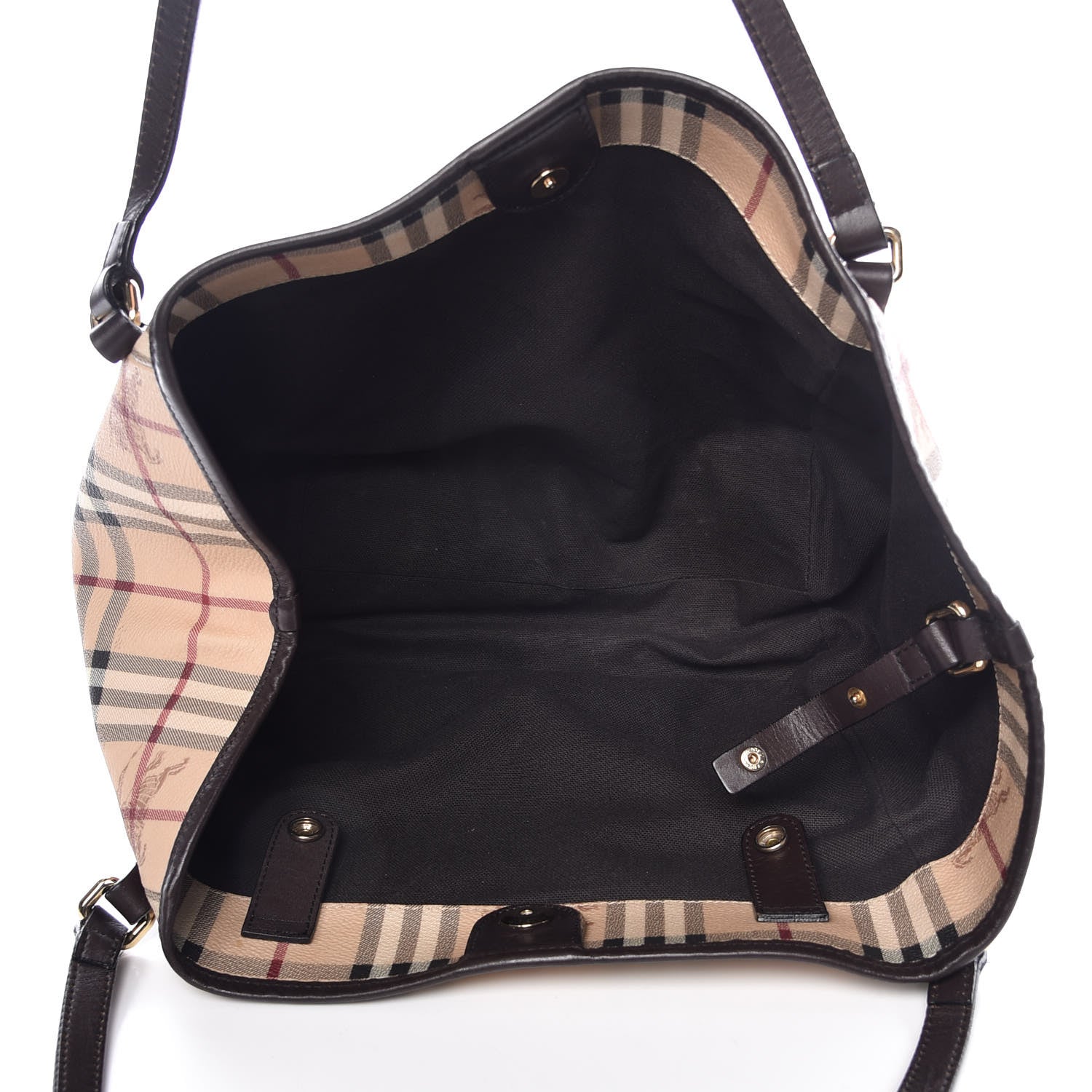 Burberry Haymarket Check Small Canterbury Tote Black 5 of 19