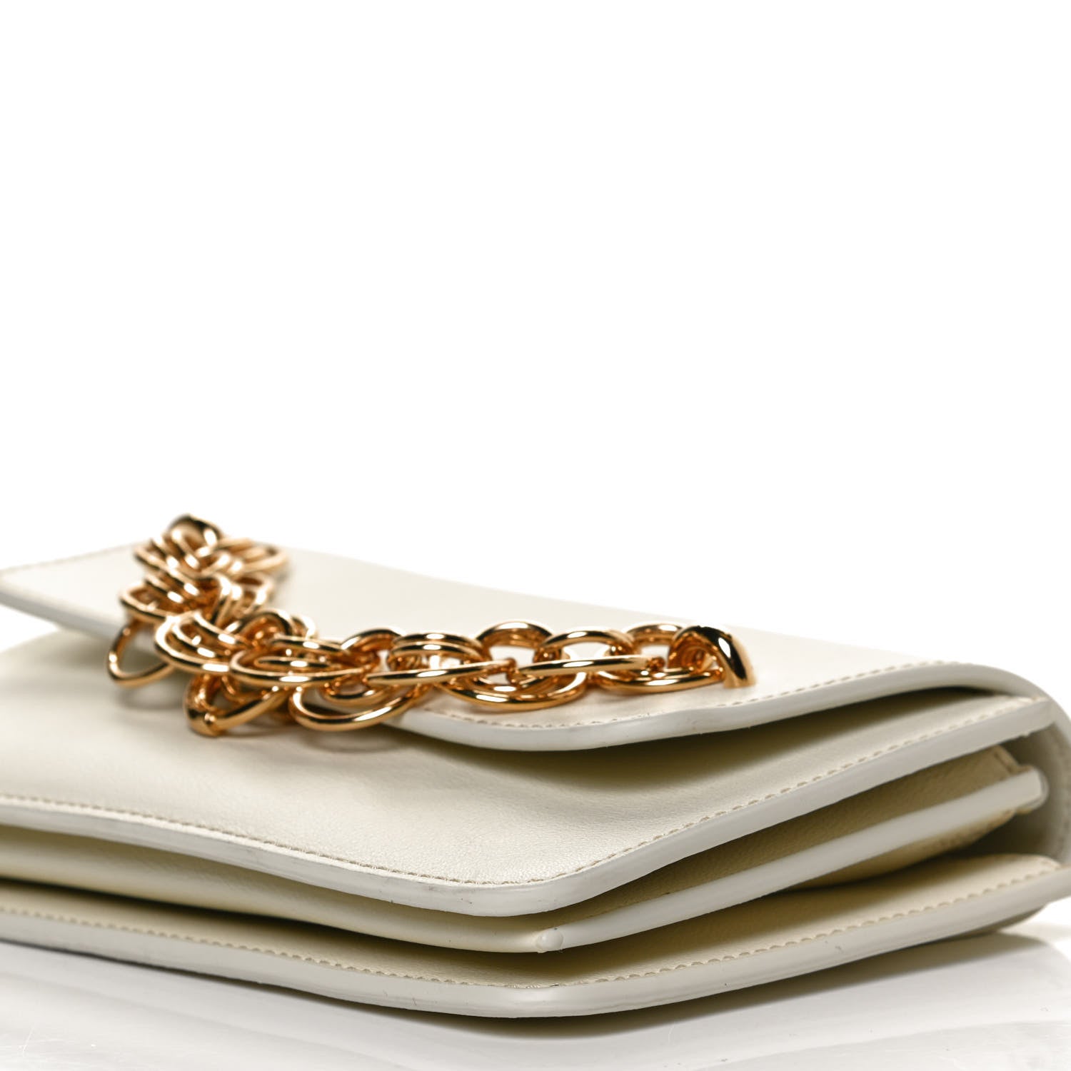 Chloe Calfskin Drew Bijou Clutch Natural White 11 of 11