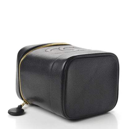 Chanel Caviar Vanity Cosmetic Case Black 4 of 14