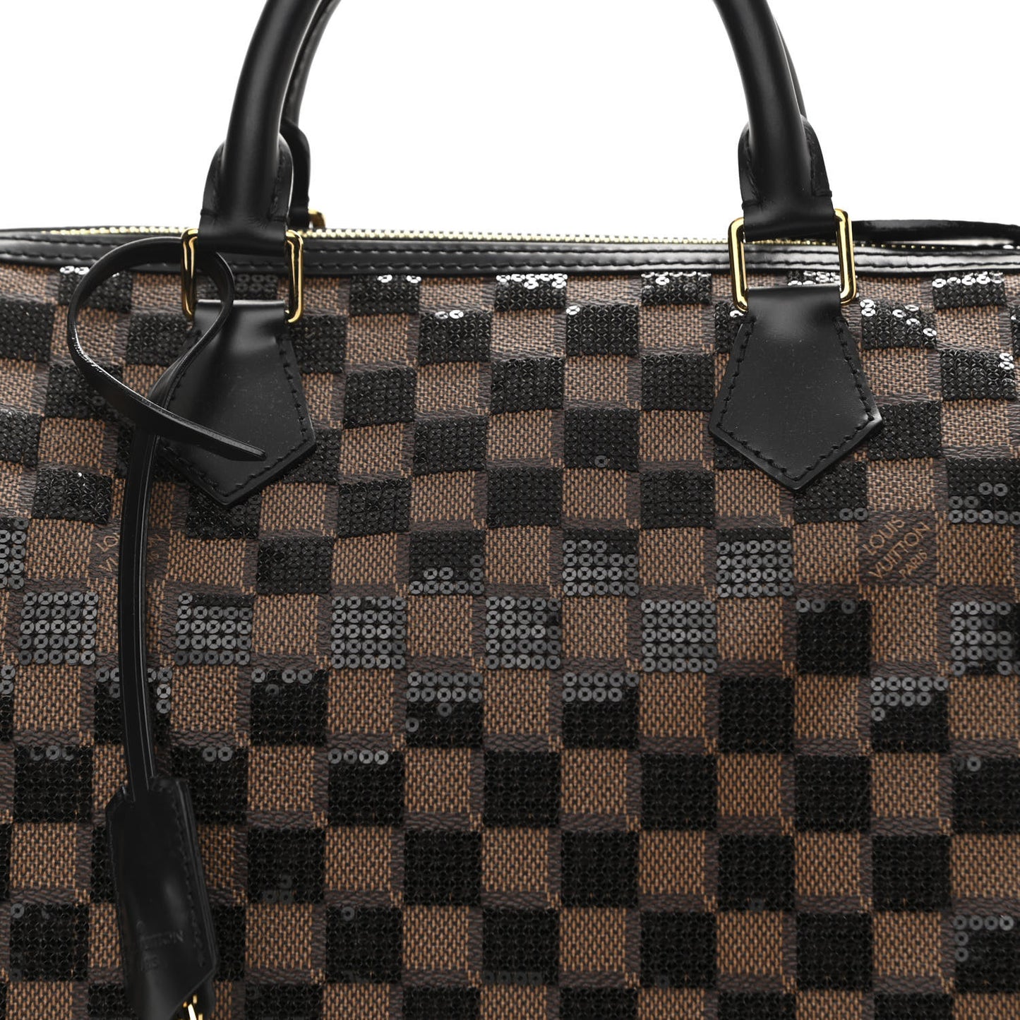 Damier Paillettes Speedy 30 Black