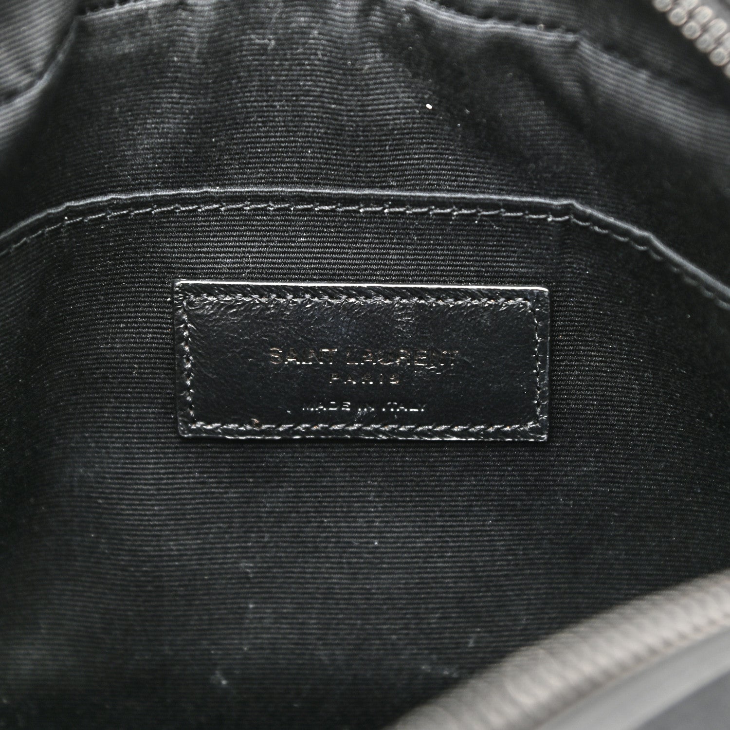 Saint Laurent Calfskin Matelasse Monogram Lou Camera Bag Black 6 of 10