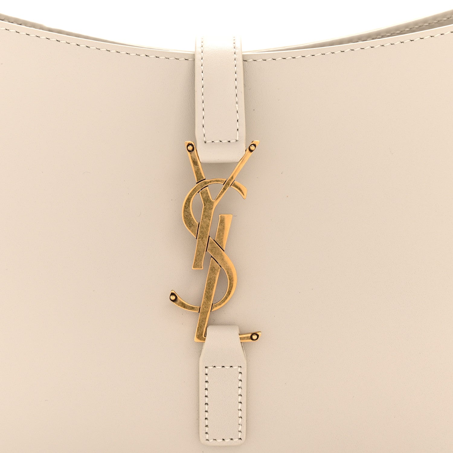 Saint Laurent Smooth Calfskin Le 5 A 7 Hobo Crema Soft 11 of 11