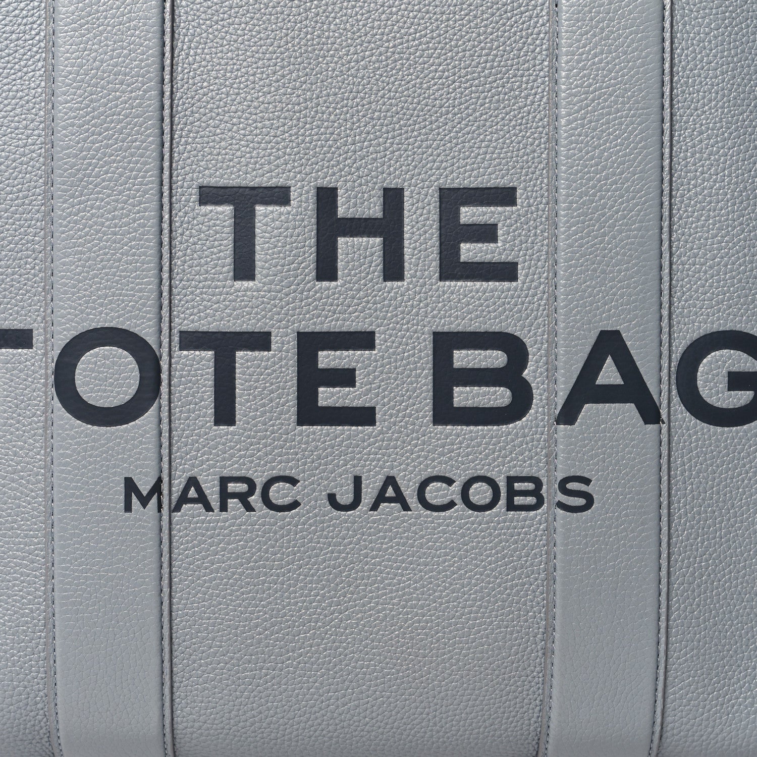Marc Jacobs Grained Calfskin Large The Tote Bag Wolf Grey 7 of 9