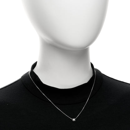 Cartier 18K White Gold Diamond .23ct C De Cartier Pendant Necklace 2 of 5