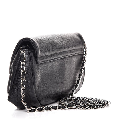 Chanel Caviar Half Moon Wallet On Chain WOC Black 3 of 8
