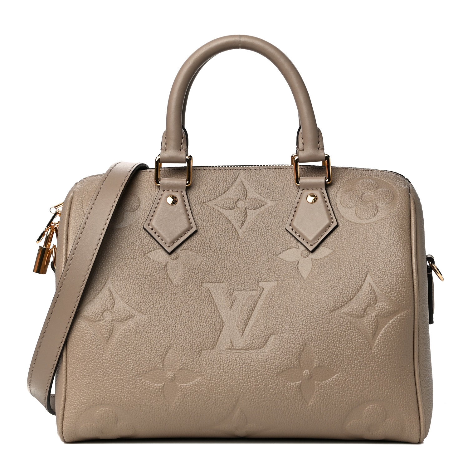 Louis Vuitton Empreinte Monogram Giant Speedy Bandouliere 25 Tourterelle 1 of 12