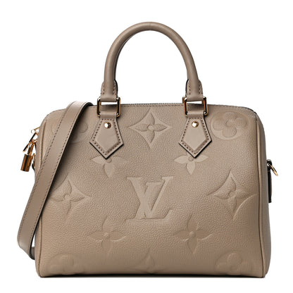 Louis Vuitton Empreinte Monogram Giant Speedy Bandouliere 25 Tourterelle 1 of 12