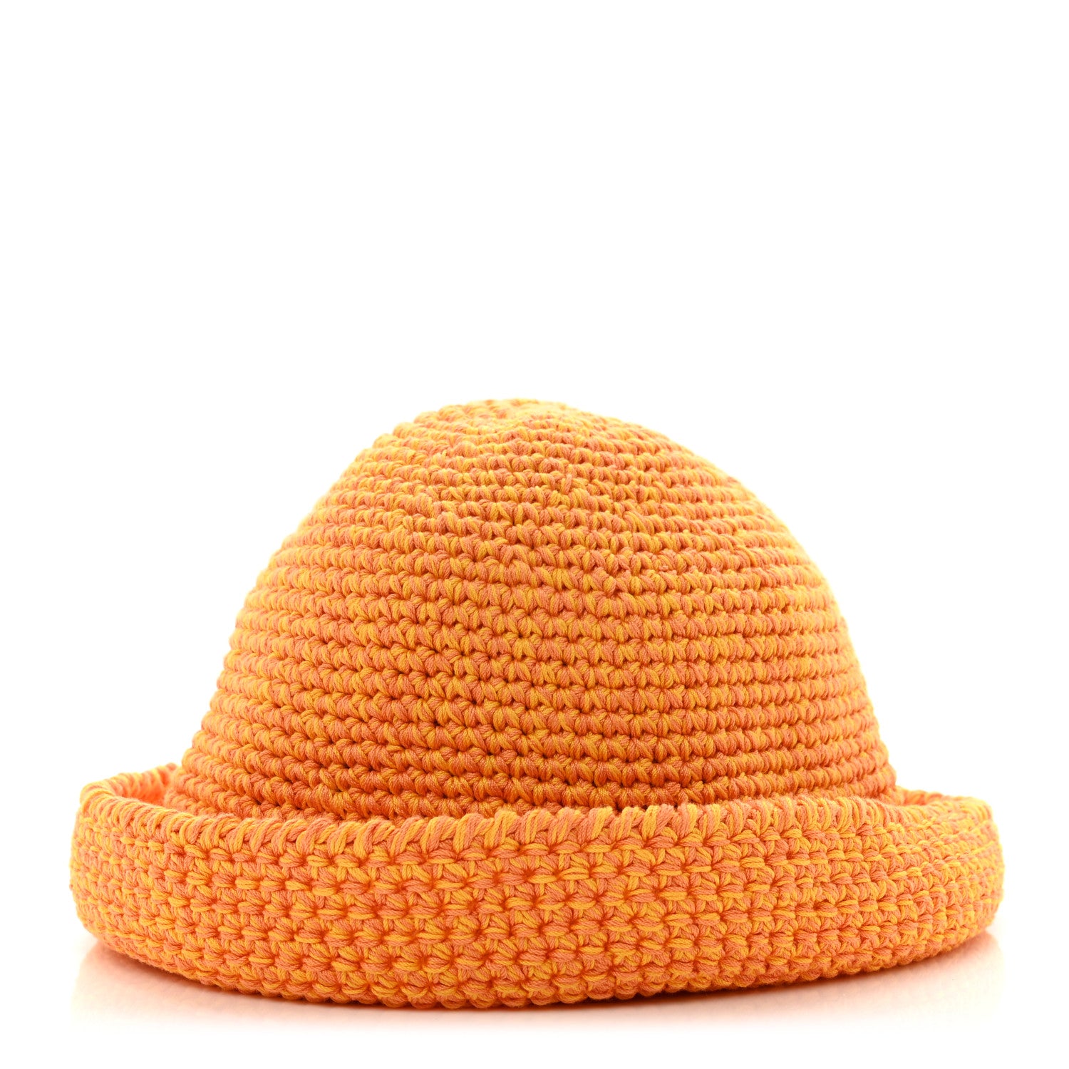 Hermes Cotton Crochet Gigi Bucket Hat M Orange 1 of 8