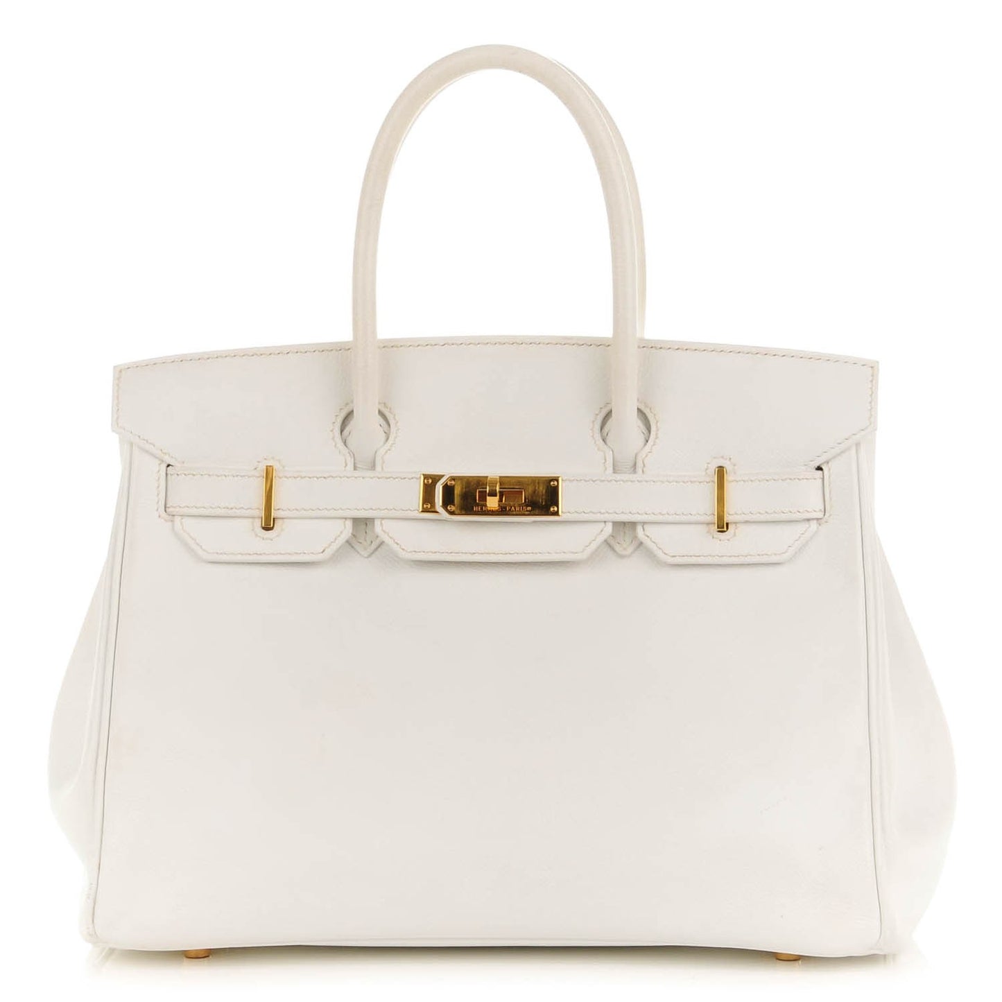 Epsom Birkin 30 White