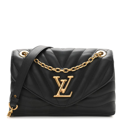 Louis Vuitton Calfskin LV New Wave Chain Bag Black 1 of 9
