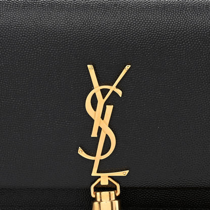 Saint Laurent Grain De Poudre Classic Monogram Kate Tassel Chain Wallet Black 8 of 10