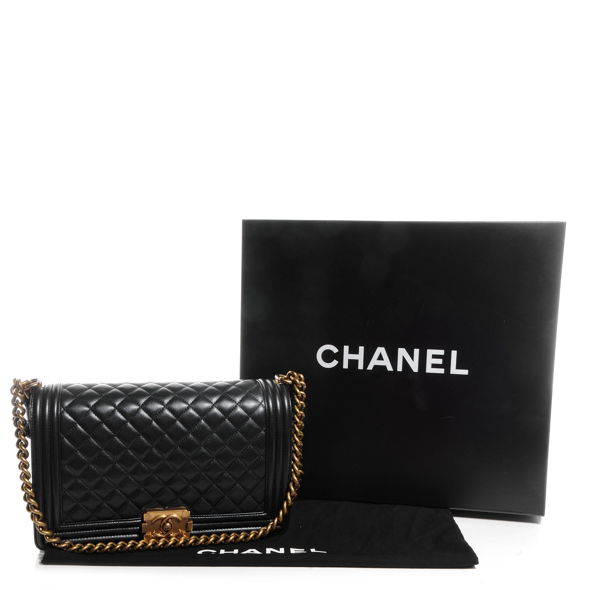 Chanel Lambskin New Medium Boy Flap Bag Black 5 of 8