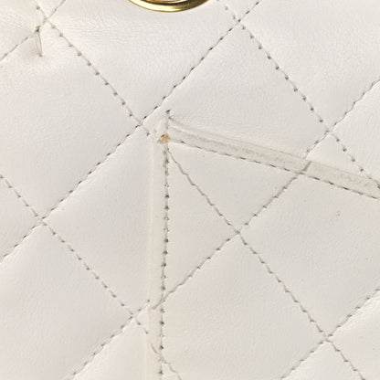 Chanel Lambskin Quilted Small Double Flap White 20 of 23